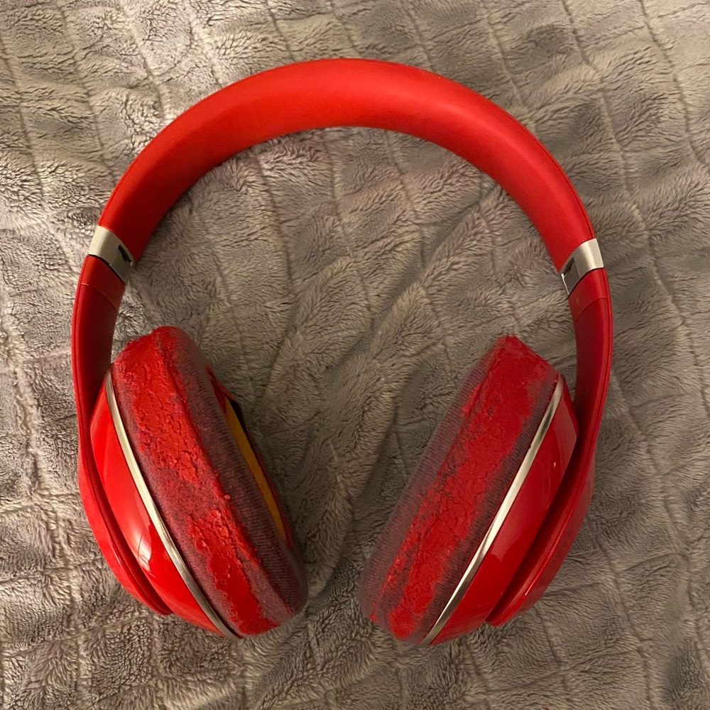 Red beats headphones